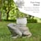 Glitzhome® 15.25" Frog Garden Statue Planter Stand